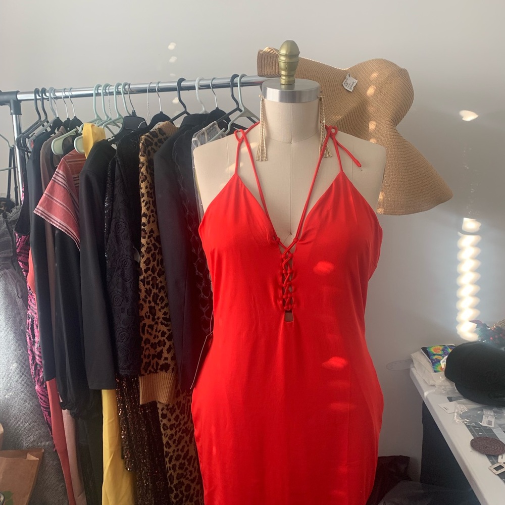 Sexy Bebe Red Dress 2X